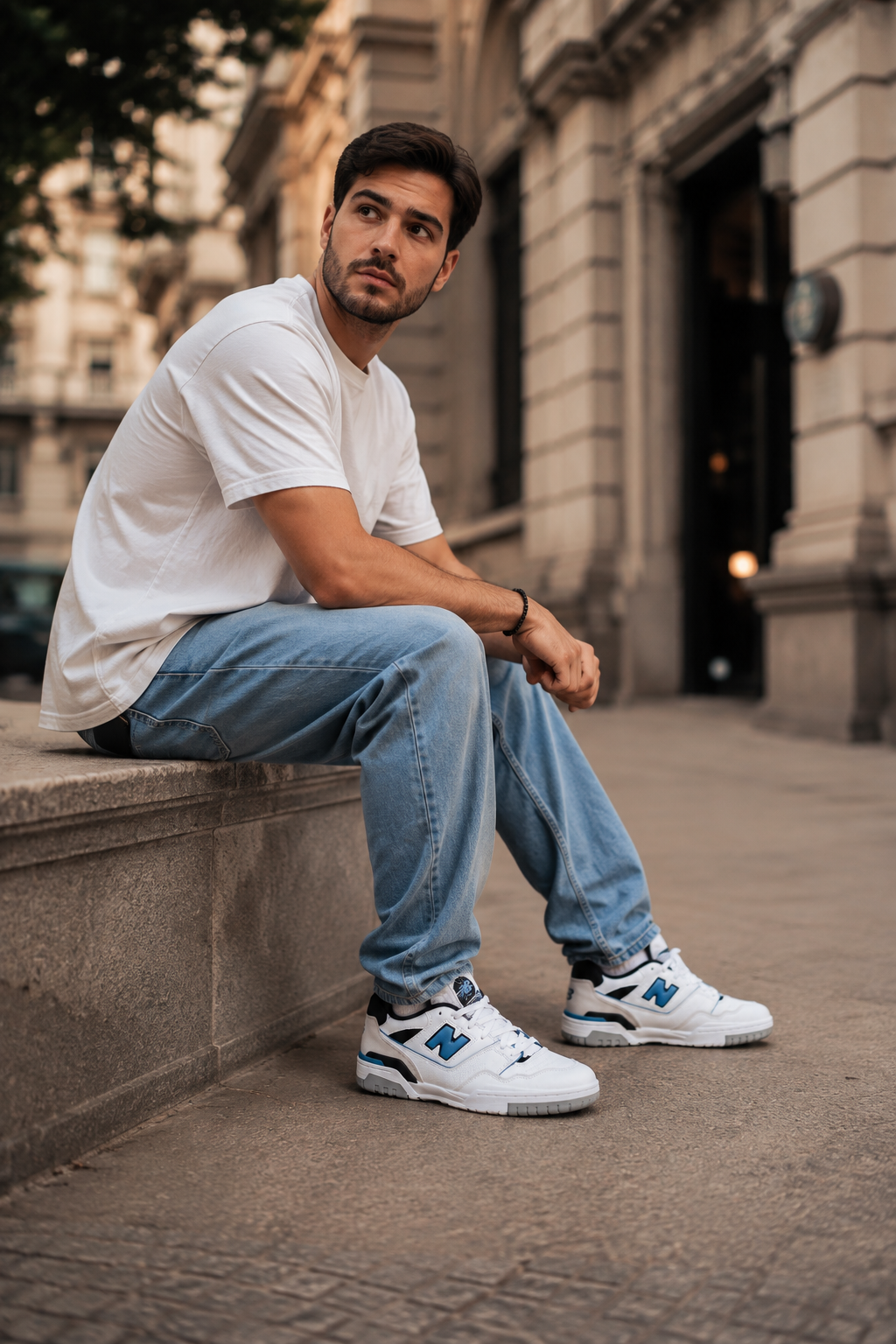 New Balance 480 White & Blue