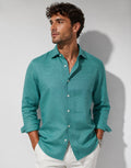 Premium Emerald Linen Shirt