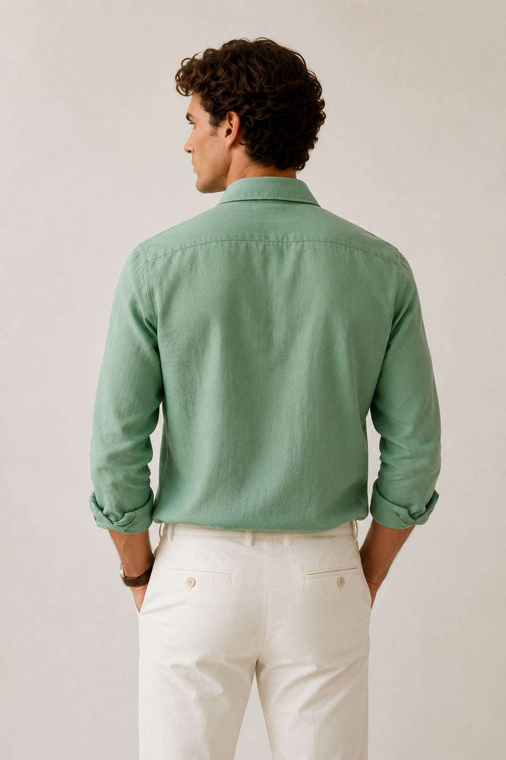 Premium Sage Green Linen Shirt