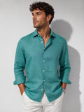 Premium Emerald Linen Shirt
